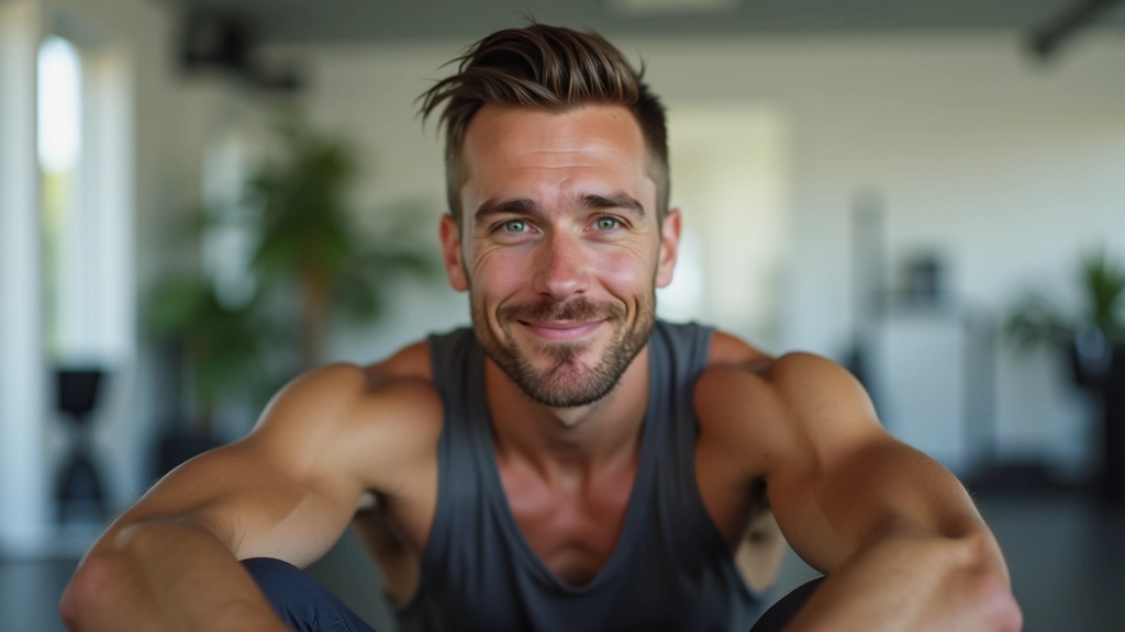 Personne se détendant après l'exercice, assise en position de repos