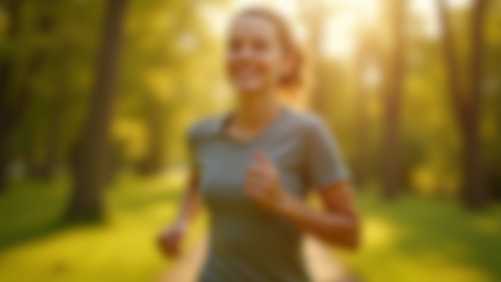 Personne en train de faire du jogging dehors, montrant l'activité physique et le bien-être